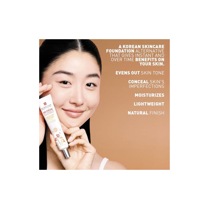 Crema BB Erborian con ginseng, Fair (Clair) - Cobertura ligera