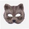 WOONEKY Realistic Fox Masks Animal Masks Cosplay for Men Women