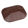 Walnut, Flat Cap for Composite Fence Post of Plastic Eco