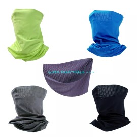 ICE GADGET Neck Gaiter Ultra Breathable Sun Shield Face Mask Tube Neon Yellow