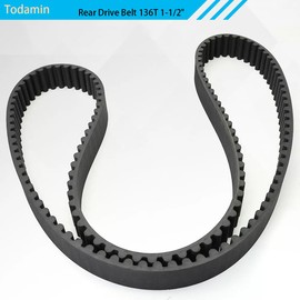 40001-85 Rear Drive Belt 136T 1-1/2" Compatible with Harley Davidson Tour Electra Glide Rider Convertible FLT FLHT FXR 1985-1996 1204-0058