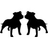 Staffy Staffordshire Bull Terrier Dog Car Van Window Bike Stickers