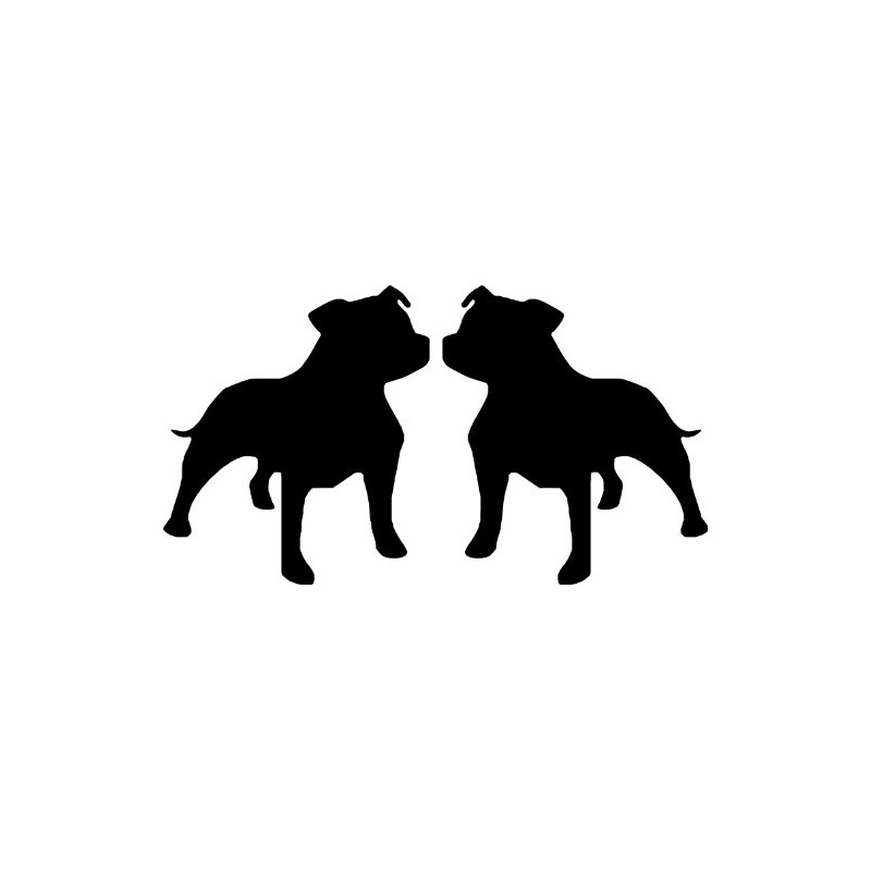 Staffy Staffordshire Bull Terrier Dog Car Van Window Bike Stickers