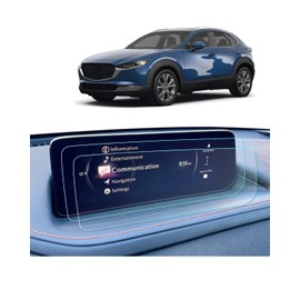 For 2025 Mazda CX-30 Screen Protector -(2PCS) 2024 2025 CX-30 (No buttons on the screen) HD Transparent Nano Film 10.25 Inch Navigation Touchscreen Anti-Scratch Fingerprint Resistant CX-30 Accessories