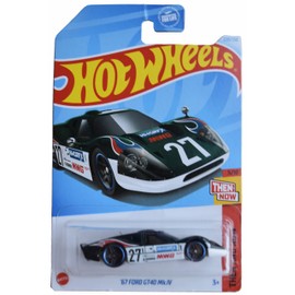 Hot Wheels '67 Ford GT40 Mk.IV, Then and Now 5/10 [Dark Green/White] 220/250