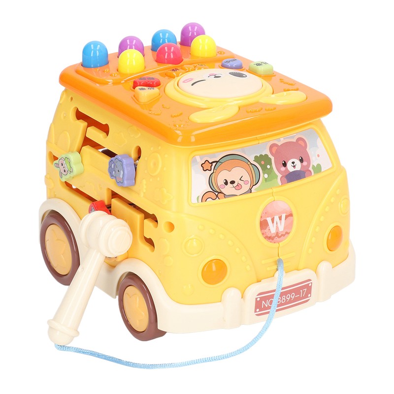 Bus Beat A Mole Toy Educational Sound Light Interactive Musical