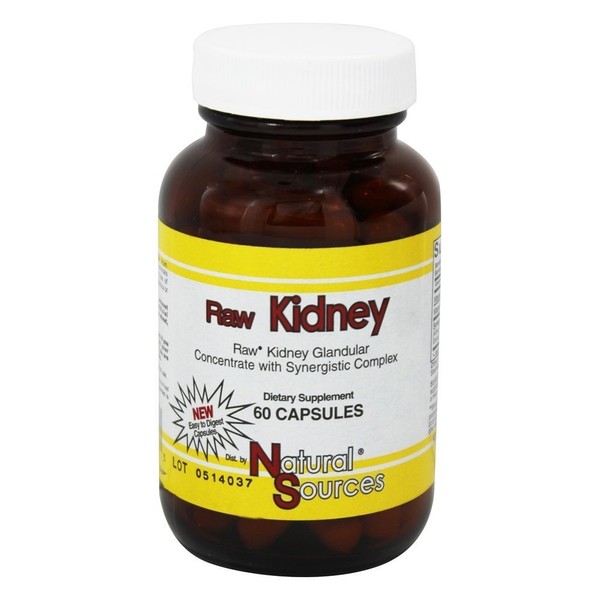 Raw Kidney Natural Sources, Inc. 60 Caps