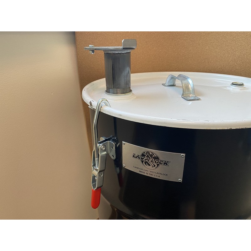 LID LATCH RIM CLAMP FOR UDS OR BBQ SMOKER