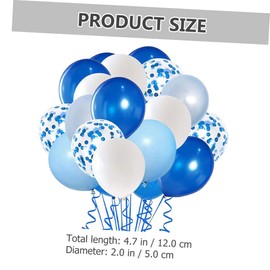 KICHOUSE 50Pcs Confetti Balloons Birthday Wedding Decorations Party Supplies for Celebrations Graduations and Holidays Easy to Inflate Charming Design