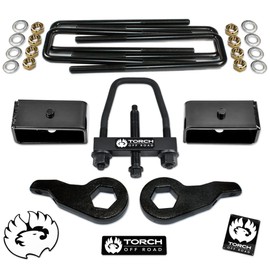 TORCH 3" Front 2" Rear Leveling Lift Kit For 1988-1998 Chevy GMC K1500 4X4 4WD Z71 w/Tool