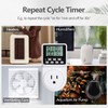 Techbee Indoor Digital Infinite Repeat Cycle Intermittent Outlet Timer Plug