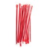 Specialty HD Straws Individually Wrapped Red Spoon Straws 10 Inch
