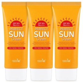 _touchme_ 터치미 퍼펙트 썬크림 3개 SPF50+PA++++3중기능성  데일리선크림 (미백/주름개선/자외선차단) Touchmi Perfect Sun Cream 3 Pack SPF50+ PA++++ Triple Function Daily Sun Cream (Whitening/Wrinkle Improvement/UVA Protection)