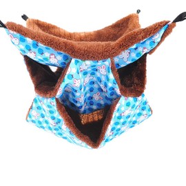 New Guinea Pig Rat Hammock Hamster Ferret Hanging Nest Mice Bed Toy Warmer House - Hanging Toy Warmer House with Sturdy Metal Buckles