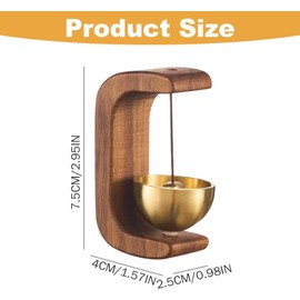 Shopkeepers Bell for Door Opening, Magnetic Shopkeepers Bell Cute Door Chime Simple Design Easy to Use Bell for Door Opening Widely Used for Cafe Front Door Pet Door Store Refrigerator (A+B)