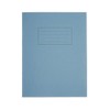school exercise book ruled and margin 229x178mm blue cover x