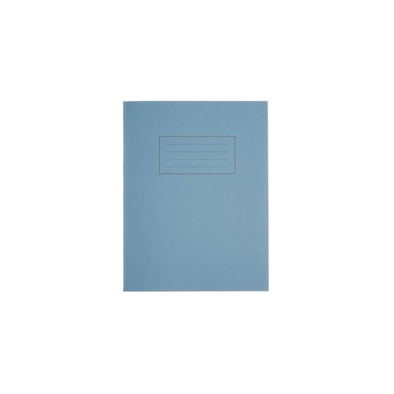 school exercise book ruled and margin 229x178mm blue cover x