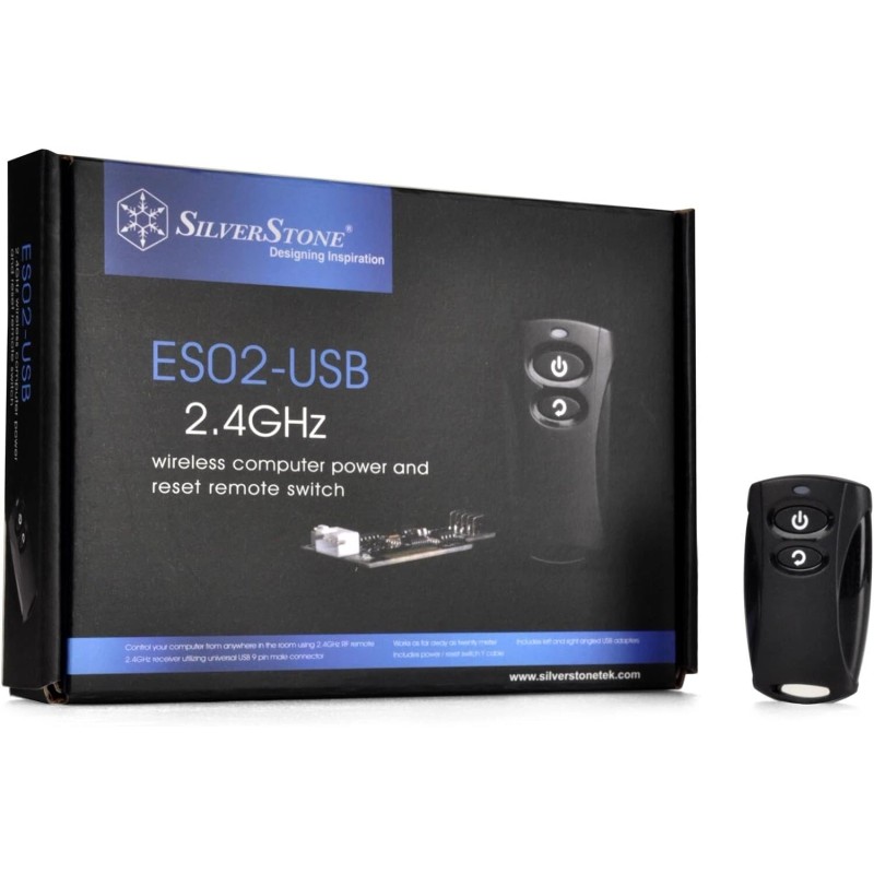 SilverStone Technology 2.4G Wireless Remote Computer Power/Reset Switch