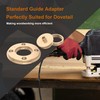 inBovoga Template Guide Adapter, 1/4 Inch Solid Brass Routing Guide