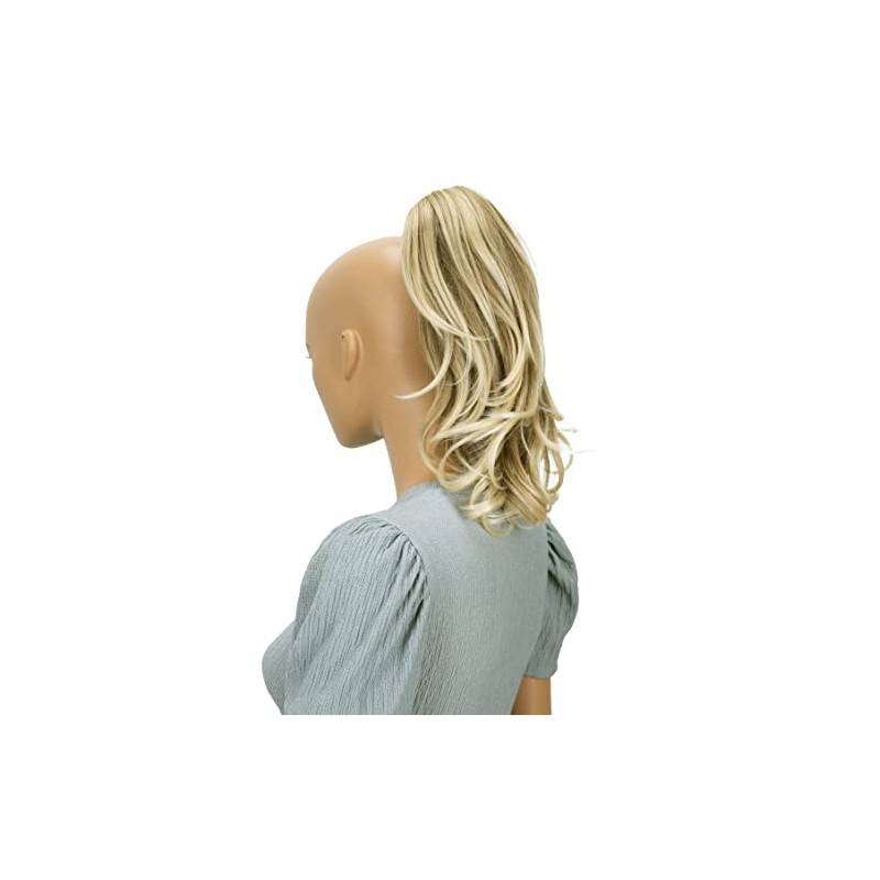 PRETTYSHOP 14" Hairpiece Ponytail Extensions Voluminous Wavy Strawberry Blonde Mix