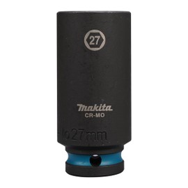 Makita E-16536 Impact Socket 1/2 Inch SW27 Long Impact Black