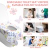 Preboun 40 Pack Toilet Seat Covers Disposable for Kids Extra