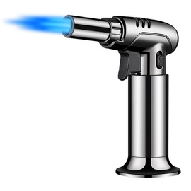 Diymore Butane Torch Lighter Refillable Soldering Torch with Butane Lighter Adjustable Flame Lighter Propane Torchs for Welding,Resin Art,Industrial Black (Butane Gas Not Included)