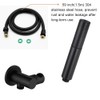 Matte Black Solid Brass Round Double Function Handheld Shower head