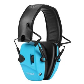 ZOHAN EM054 Electronic Shooting Ear Protection with 4X Sound Amplification, Slim Active Noise Reduction Earmuffs for Gun Range
