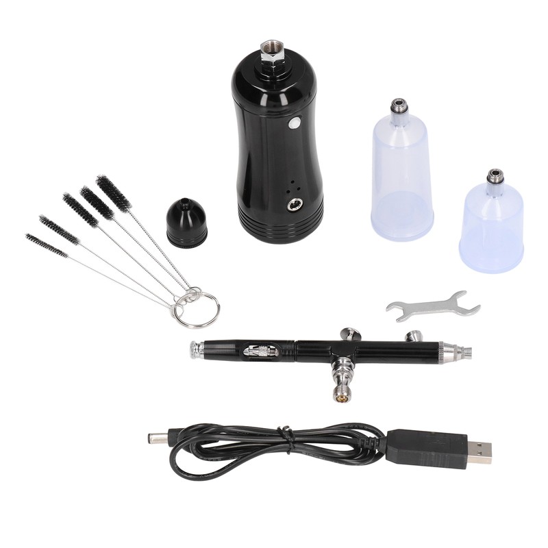 Upgraded Airbrush Kit with Air Compressor Portable Cordless Gun Rechargeable