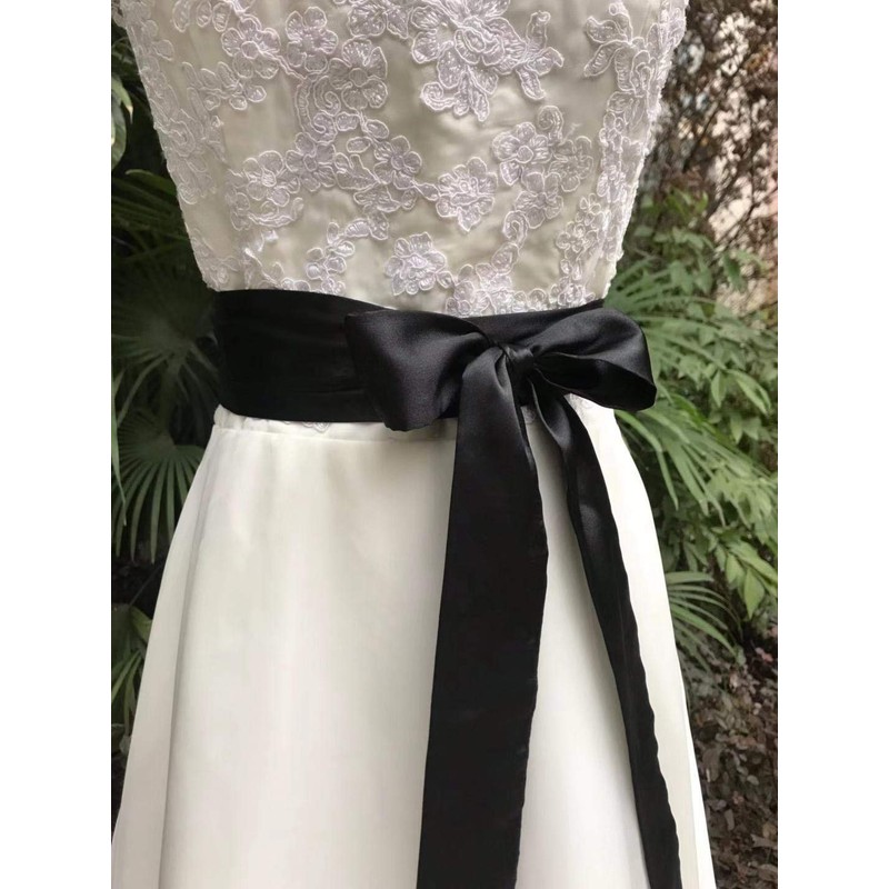 Cinturón de satén para novia de boda, vestido de dama