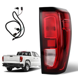 Tail Lights Compatible with 2019 - 2025 GMC Sierra 1500/2500HD/3500HD Base/SLE/Elevation Taillights Rear Tail Light Assembly with Bulb and Wiring Harness GM2801309 84968737 (Right Passenger Side )