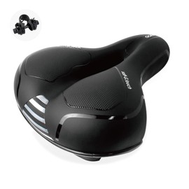 GORIX GX-C118 Super Thick Saddle Black Perforated Low Rising Back Sore Soft Cushion
