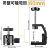 UTEBIT Clamp Camera Head Set with 1/4 Screws, Camera Stand,