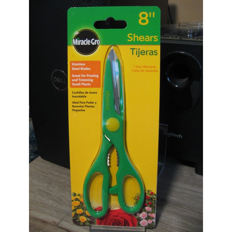 Miracle Gro 8" Lightweight Shears - Gardening Clippers Scissors Pruning