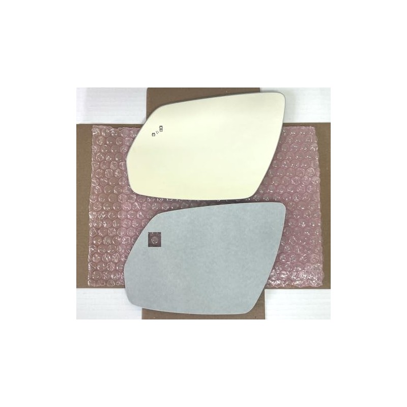 New Replacement Blind Spot Mirror Glass with Full Size Adhesive
