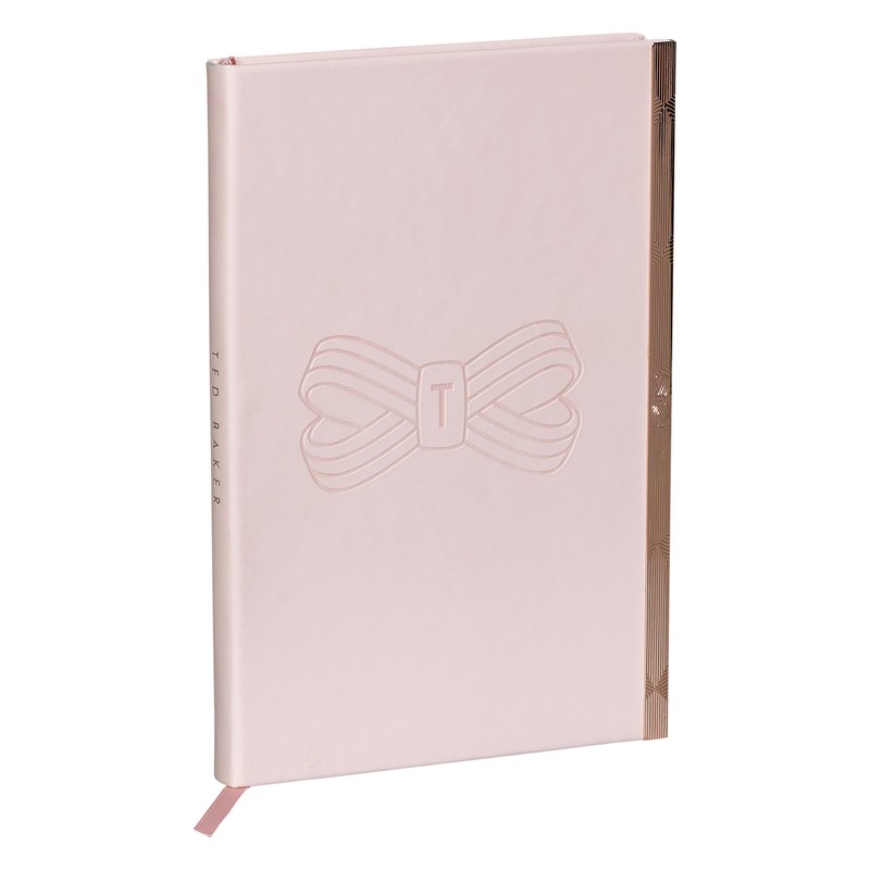 Ted Baker | A5 Soft Touch Notebook | Pink Bow