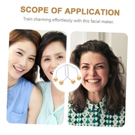 WOONEKY 2pcs Facial Dimple Maker Trainer Face Dimple Exerciser Tool for Women Men