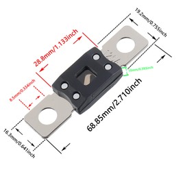 SIGANDG Mega High Current Fuse Screw Fuse Mega Fuse 80A Amp up to 58V DC - Pack of 2
