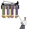 CREATCABIN Fishing Medal Holder Display Medal Hanger Rack Metal Hooks