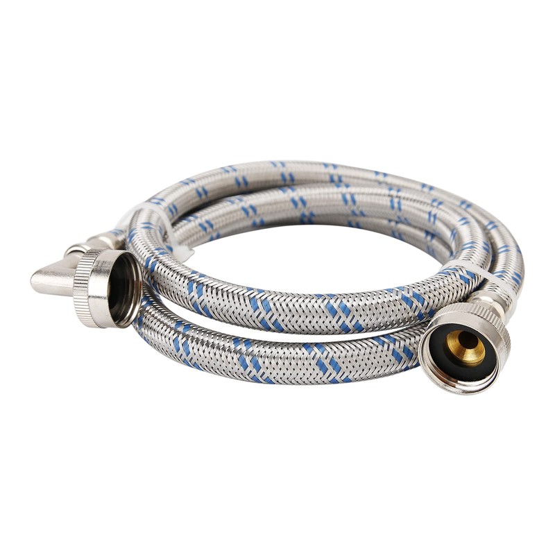 Solimeta Stainless Steel Washing Machine Hoses with 90 Degree Elbow,