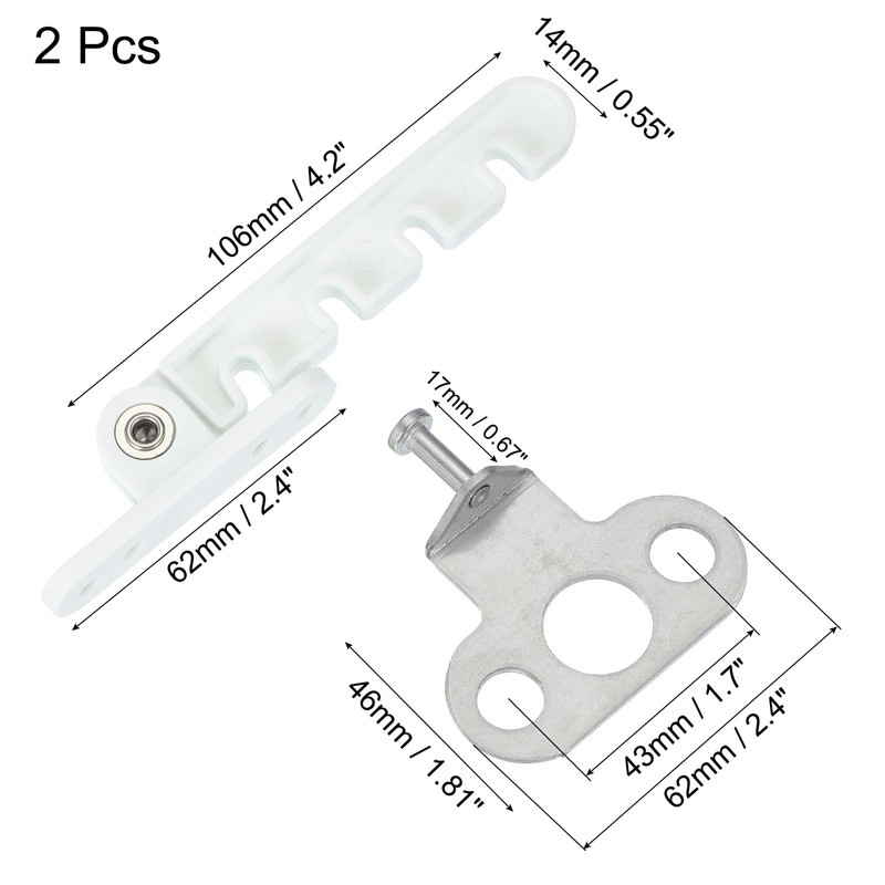 sourcing map Window Restrictor Latch Window Safety Lock Stopper, Limit