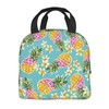 VOOHDDY Pretty Tropical Pineapple Fashion Insulated Lunch Bag For Women