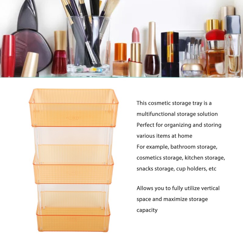 Acrylic Bathroom Storage Rack 3 Tiers Bathroom Counter Organizer Countertop