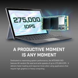 Transcend MTE400S 1TB NVMe PCIe Gen3 x4 M.2 2242 Internal Solid State Drive (SSD) 3D TLC NAND (TS1TMTE400S)