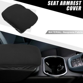 X AUTOHAUX Car Center Console Armrest Cover 32x21cm Center Console Protect Cover for Toyota Highlander 2008-2013 Neoprene Fabric Black