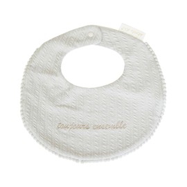 Etoworld Doll Jacquard Tie/baby's bib Beige