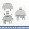X AUTOHAUX Pack of 2 Car Plastic Sun Visor Hook