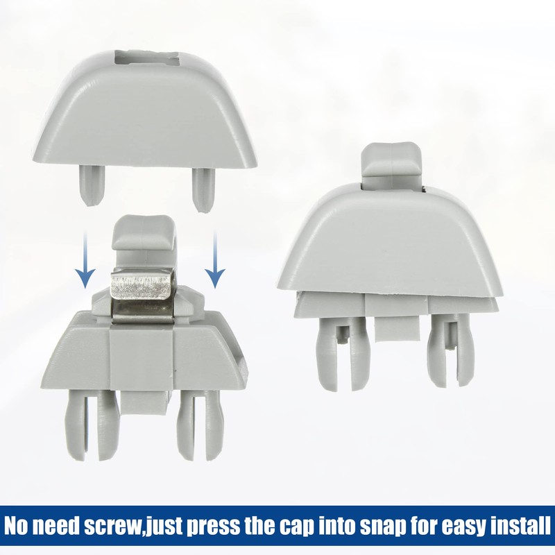 X AUTOHAUX Pack of 2 Car Plastic Sun Visor Hook