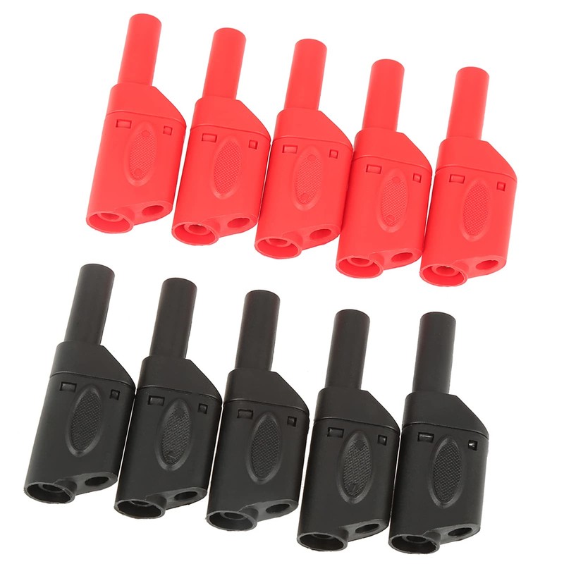 Stackable Banana Plug Connectors 4 MM Safety Fully Insulated Stackable